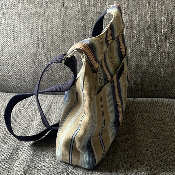 Longchamp Pilage Multicolored Canvas Crossbody Bag - Picture 7 of 16